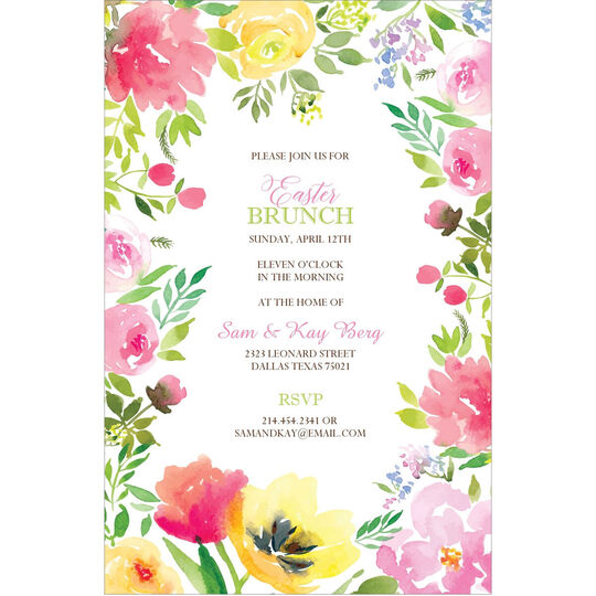 Floral Blossoms Invitations